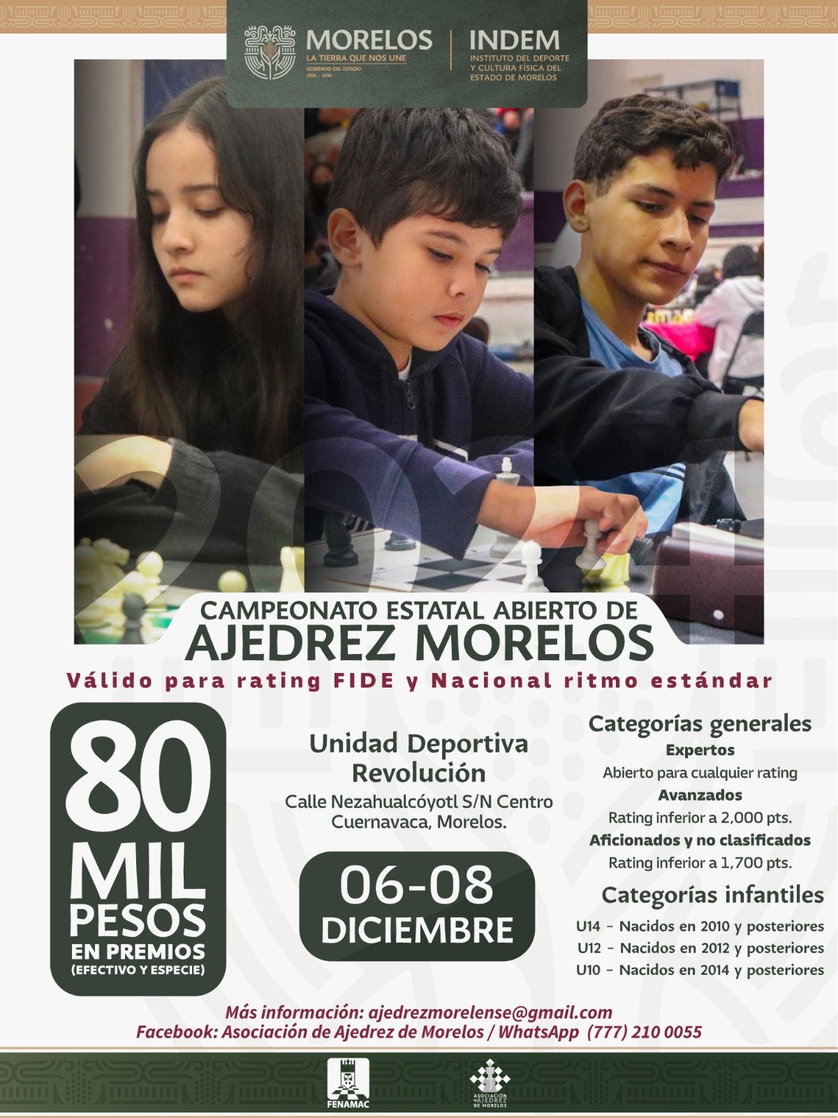 Campeonato Estatal Abierto de Ajedrez Morelos 2024 - FENAMAC