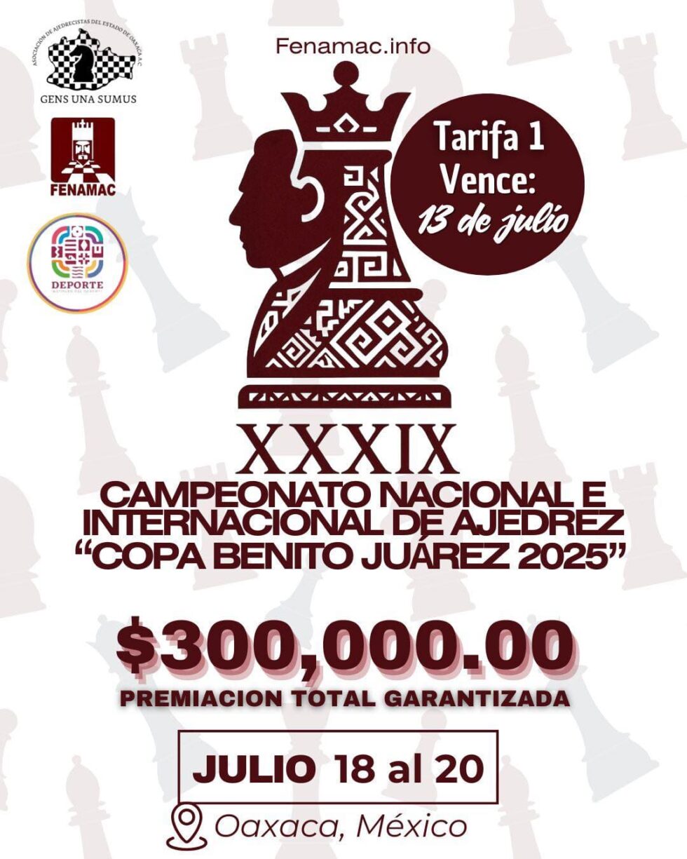 XXXIX CAMPEONATO NACIONAL E INTERNACIONAL DE AJEDREZ “COPA BENITO ...