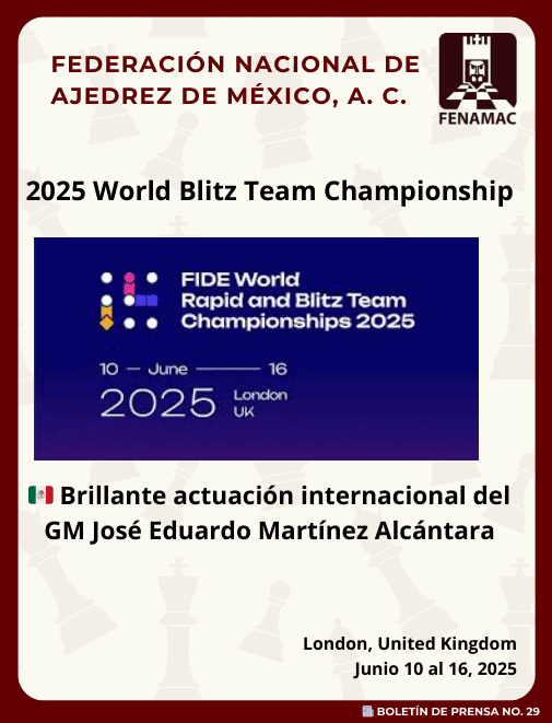 Boletin 2025 World Blitz Team Championship
