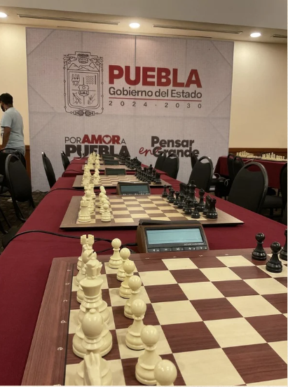 Tableros listos para la competencia en la Olimpiada Nacional de Ajedrez 2025