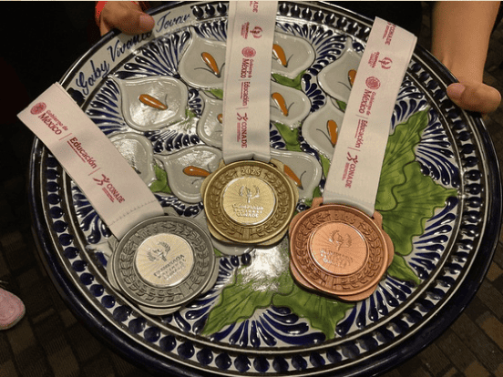 Medallas de oro, plata y bronce de la Olimpiada Nacional