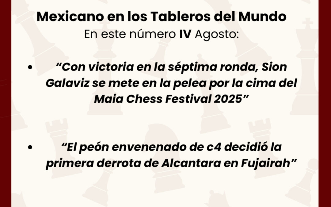 Boletín 4: Mexicanos en los Tableros del Mundo