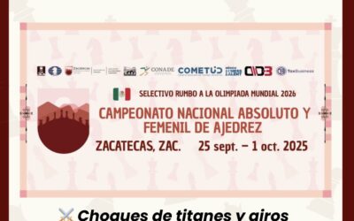 Boletín 2: Rondas 2 y 3 Campeonato Nacional Absoluto y Femenil