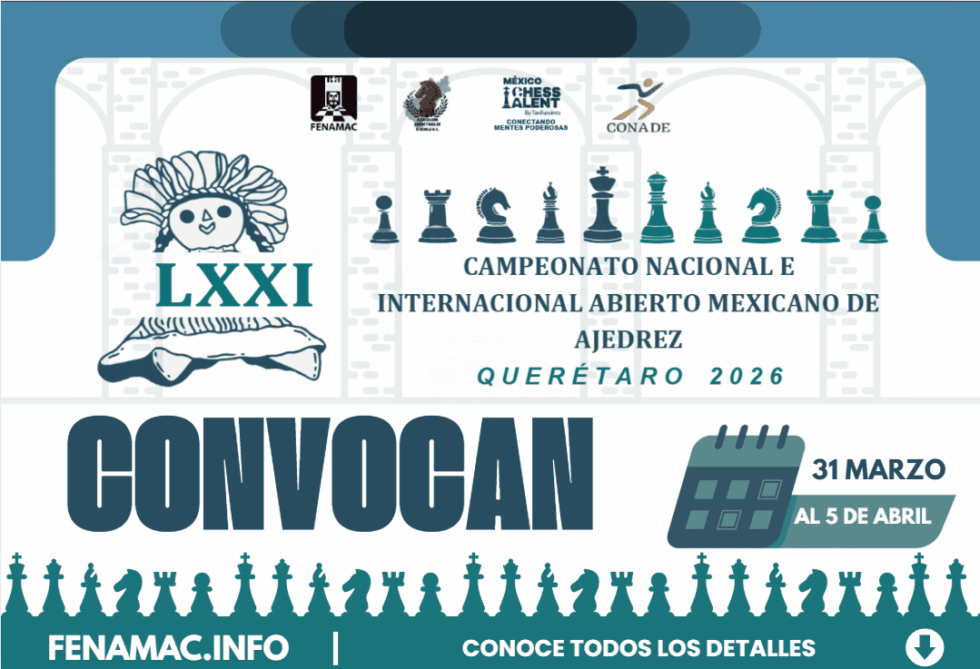 LXXI Campeonato Nacional e Internacional Abierto Mexicano de Ajedrez ...