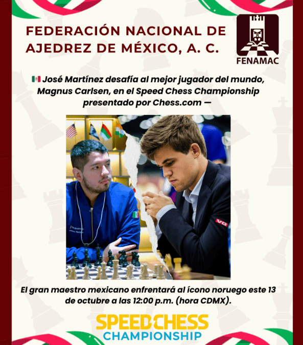 José Martínez Desafía a Magnus Carlsen en el Speed Chess Championship