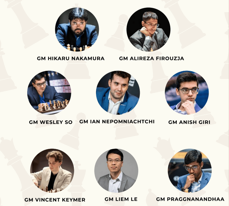 Participantes del Speed Chess Championship 2025