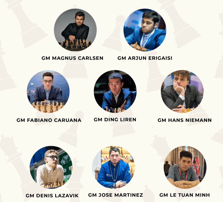 Participantes del Speed Chess Championship 2025