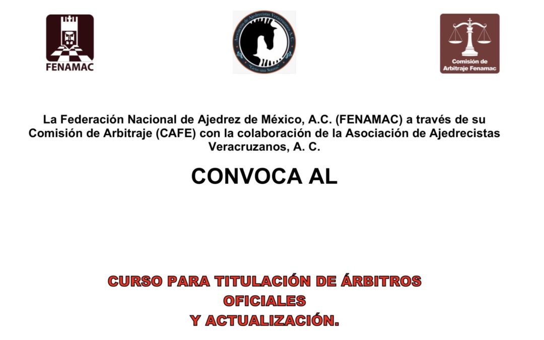 Curso de Titulación y Actualización de Árbitros Xalapa 2026