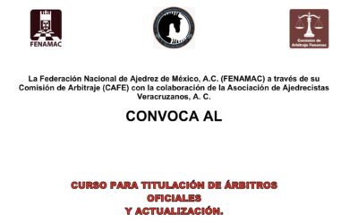 Curso de Titulación y Actualización de Árbitros Xalapa 2026