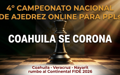 Coahuila se corona en el 4° Campeonato Nacional de Ajedrez Online para PPLs
