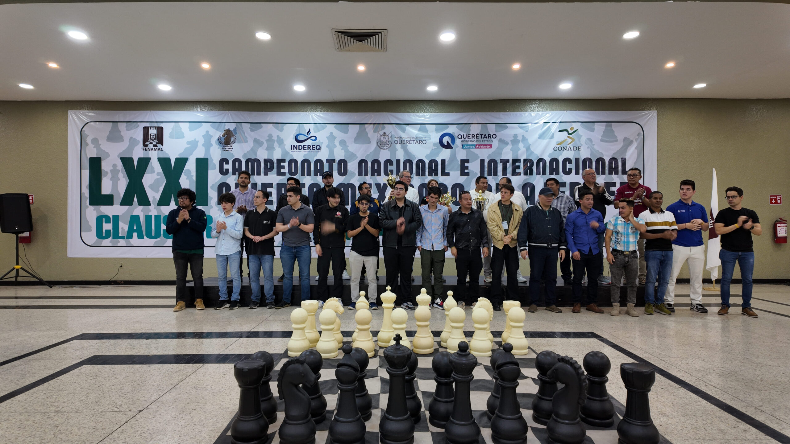 Premiación Categoría Internacional del Campeonato de Ajedrez Querétaro