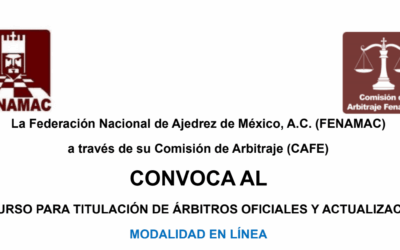 2º Curso Titulación Árbitros Ajedrez FENAMAC 2026 — En Línea