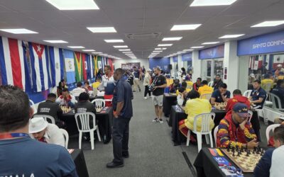 México a medio punto del podio en Ajedrez Rápido Femenil · JCC Santo Domingo 2026