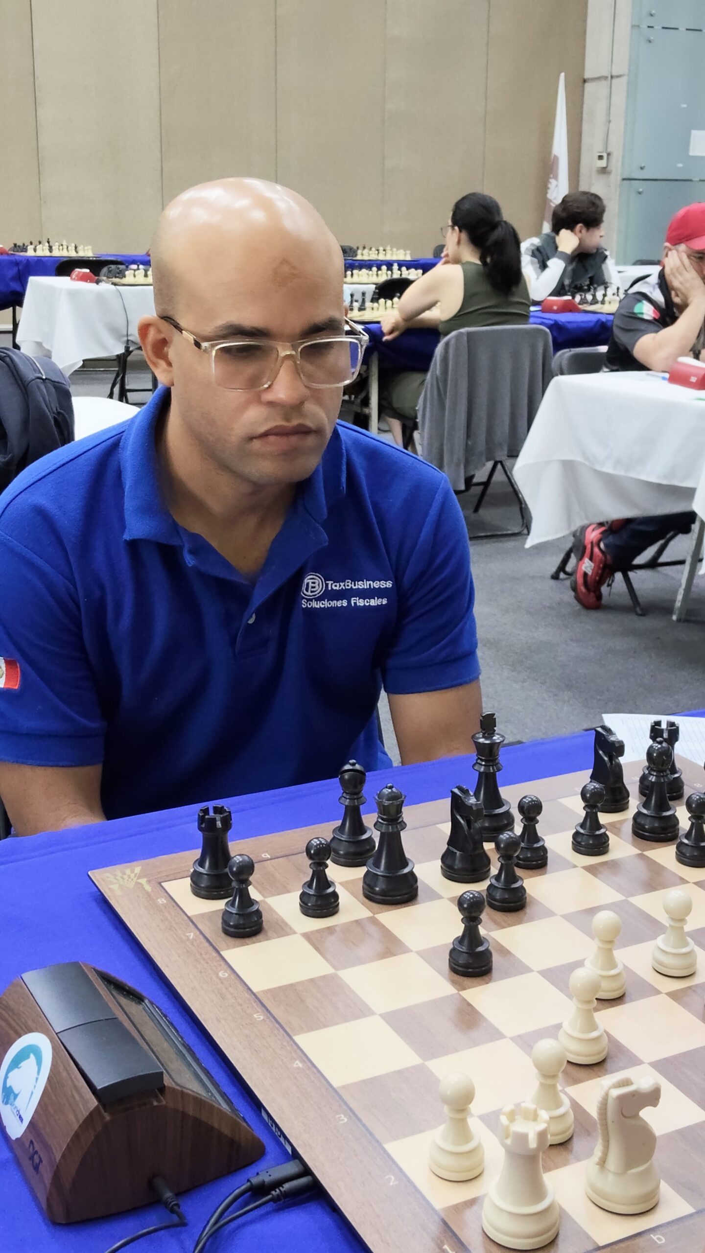 Primera jornada del IV Campeonato Nacional e Internacional de Ajedrez Aguascalientes 2026 — sala de juego en el Complejo Tres Centurias