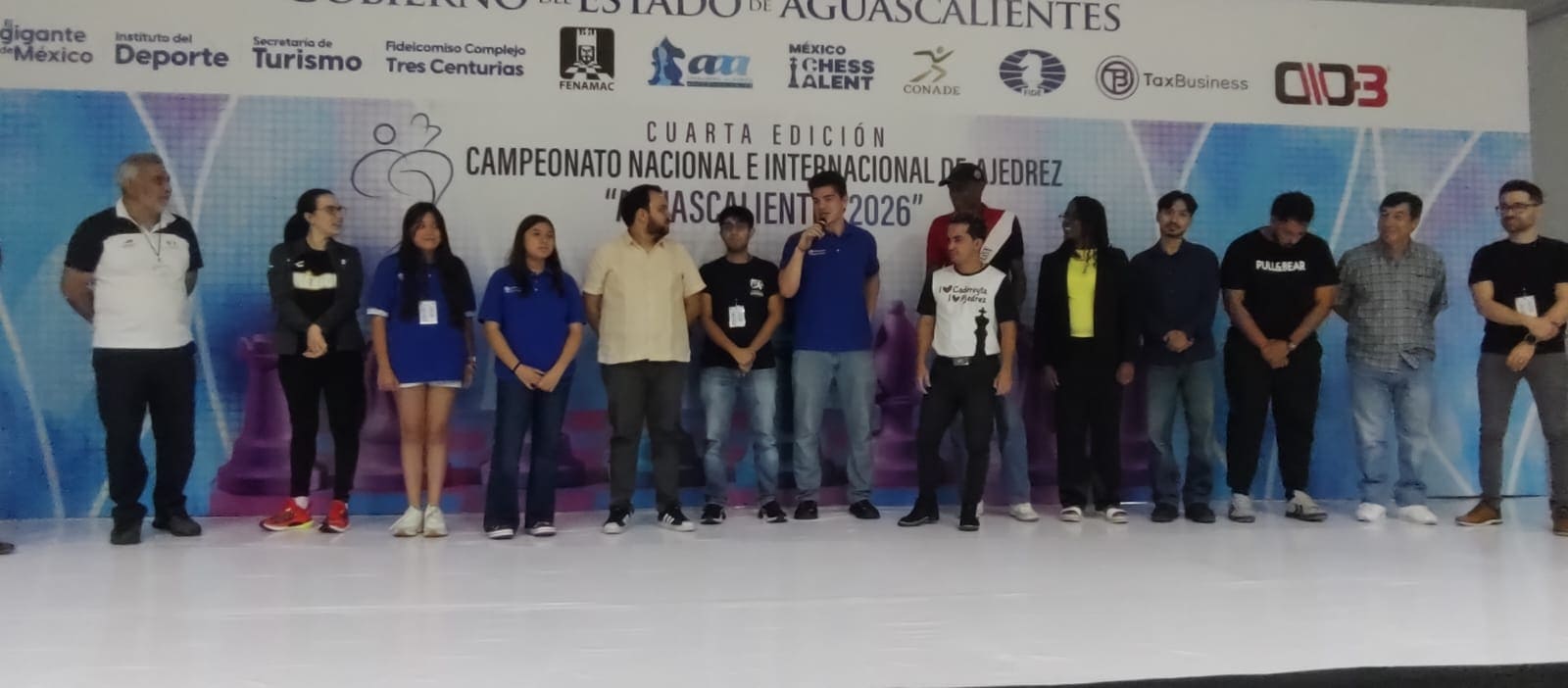 Premiación categoría Internacional · GM Galaviz Medina, campeón Aguascalientes 2026