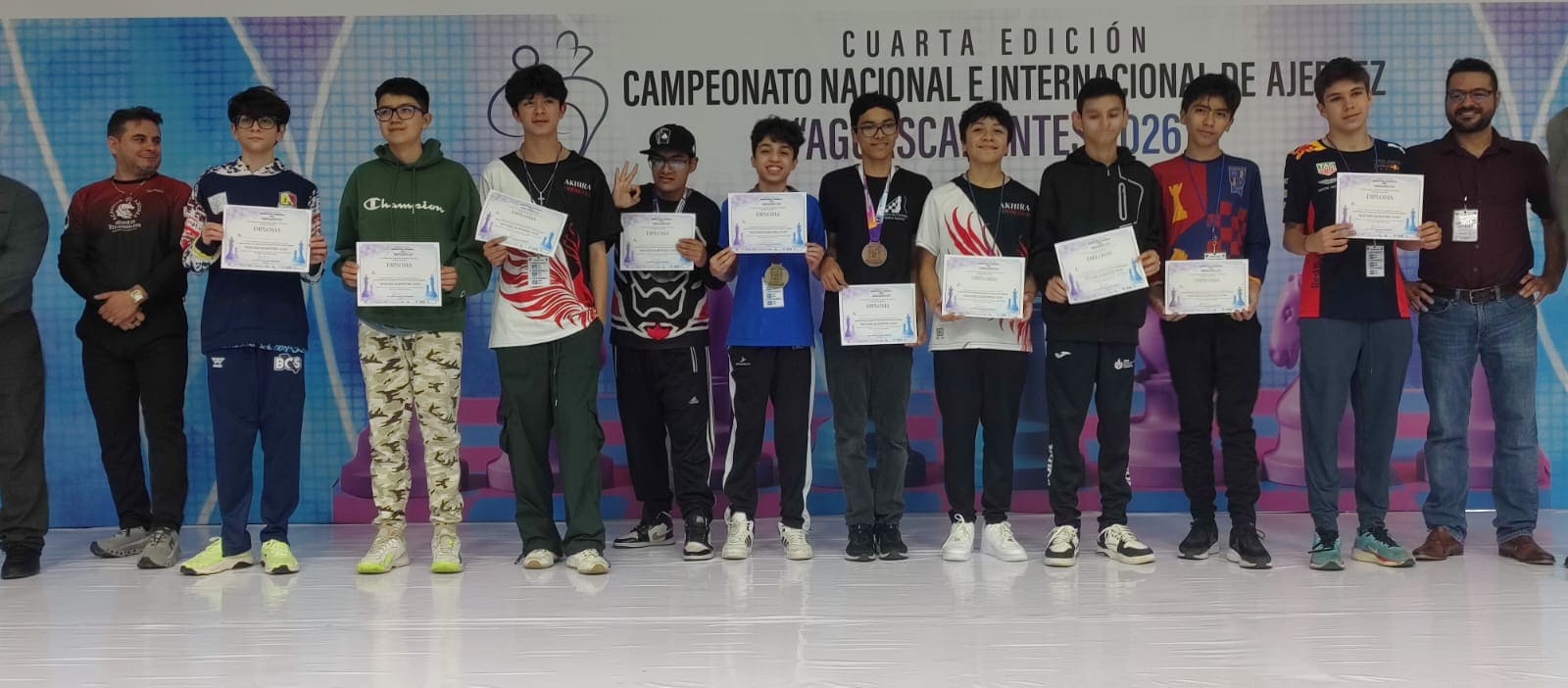 Premiación IV Campeonato Ajedrez Aguascalientes 2026