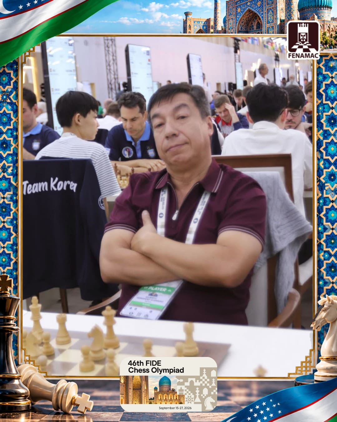 GM Gilberto Hernández Guerrero, Selección Mexicana Open, Olimpiada Samarcanda 2026