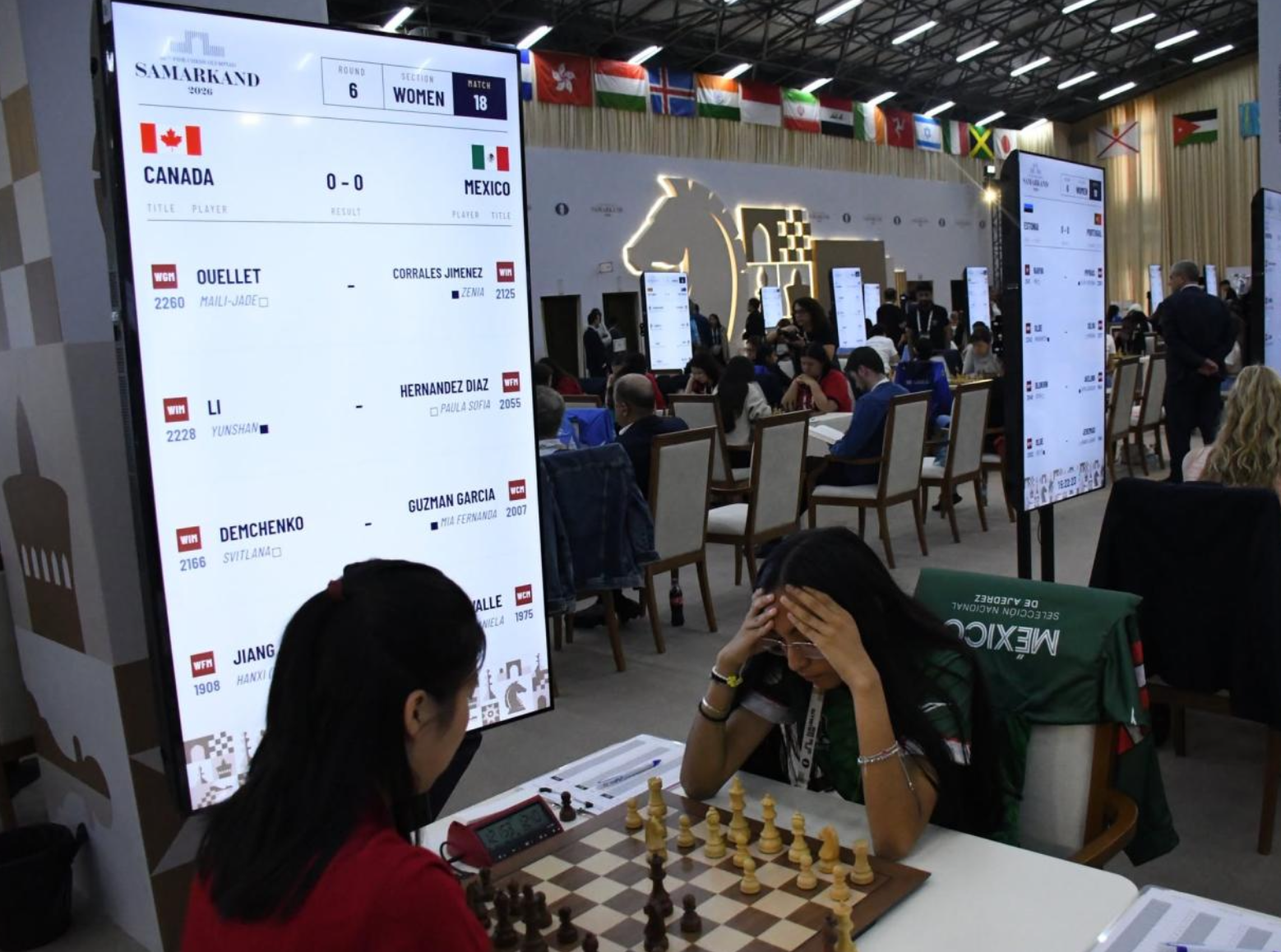 WCM Scarlett Daniela Olea Valle, 4/4 en la Olimpiada Samarcanda 2026