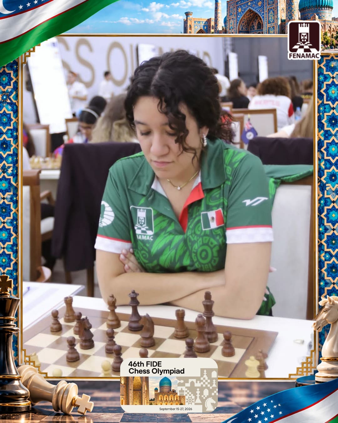 WFM Paula Sofía Hernández Díaz, Selección Mexicana Women, Olimpiada Samarcanda 2026