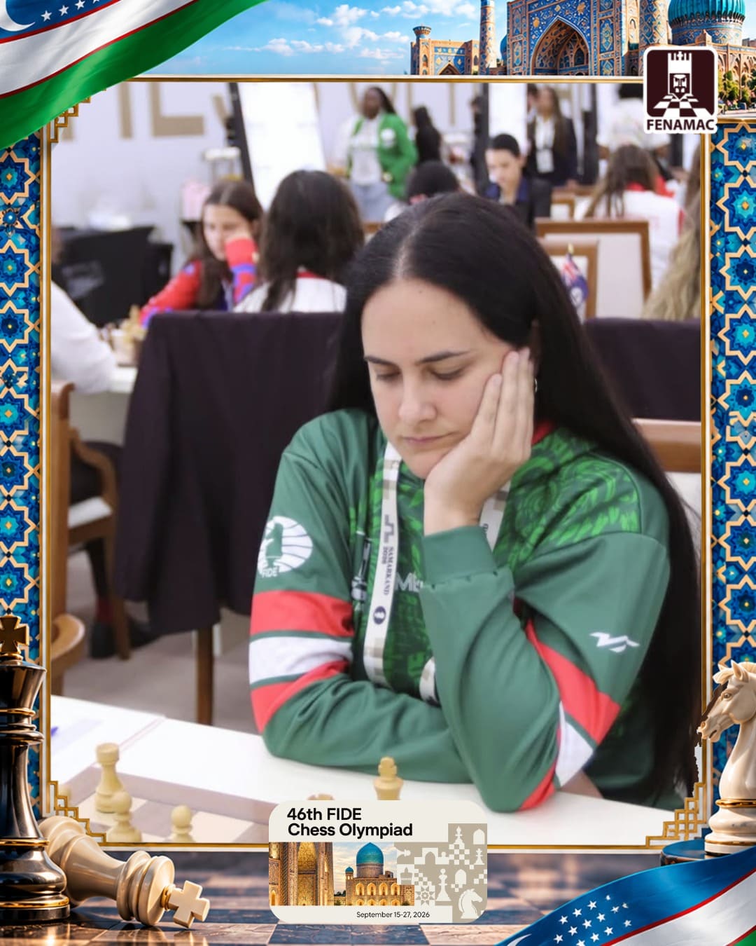 WIM Tania Miranda Rodríguez, Selección Mexicana Women, Olimpiada Samarcanda 2026
