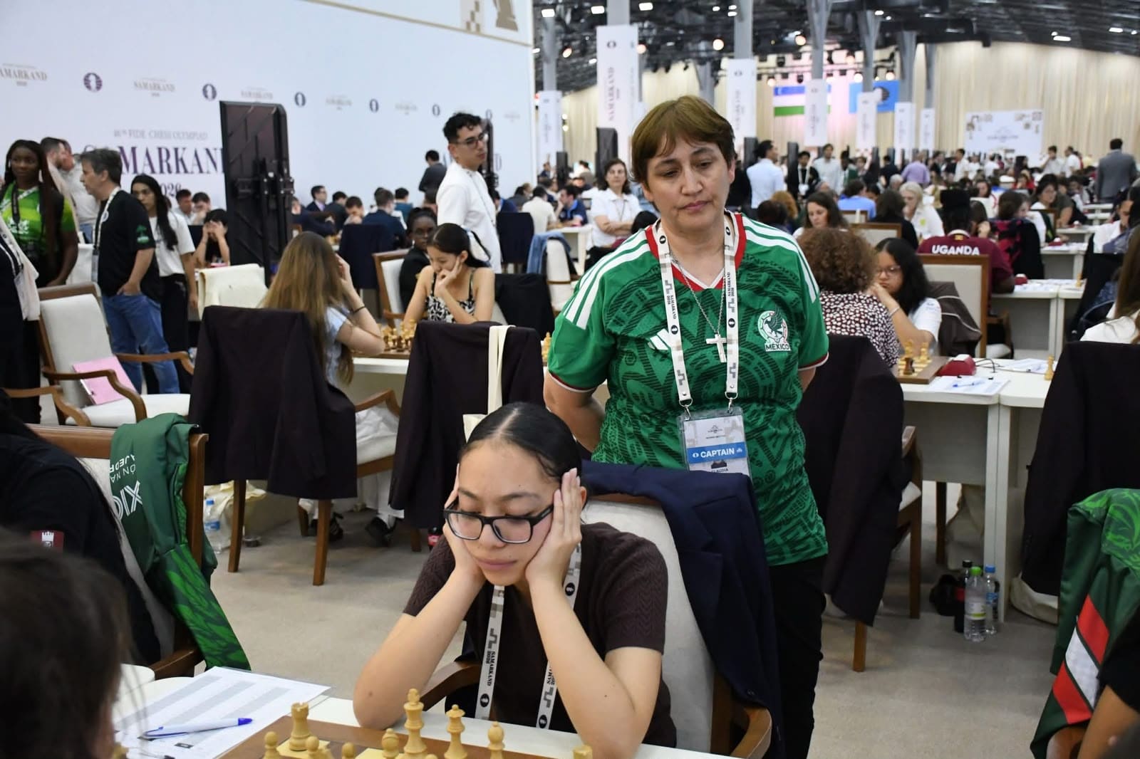 WGM Claudia Amura, capitana de la Selección Mexicana Women, Olimpiada Samarcanda 2026