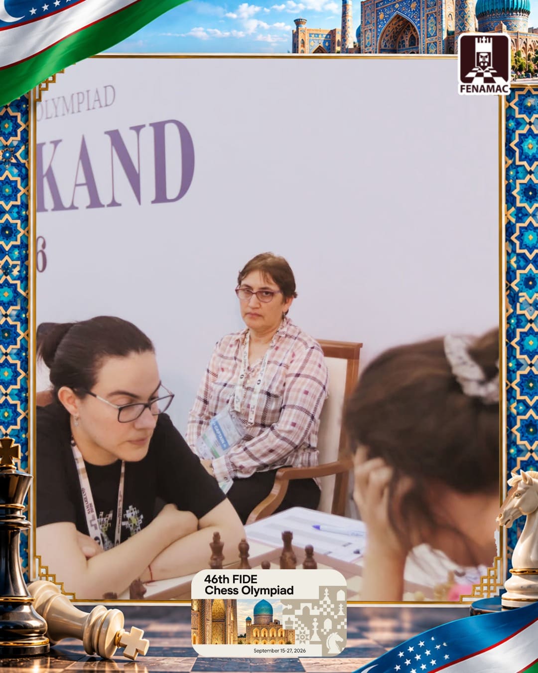 WGM Claudia Amura, capitana de la Selección Mexicana Women, Olimpiada Samarcanda 2026
