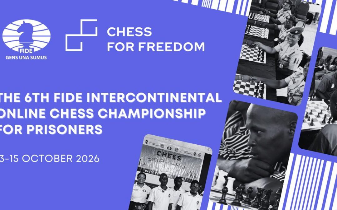 México campeón del 6.º Campeonato Intercontinental Online de Ajedrez para Prisioneros FIDE 2026